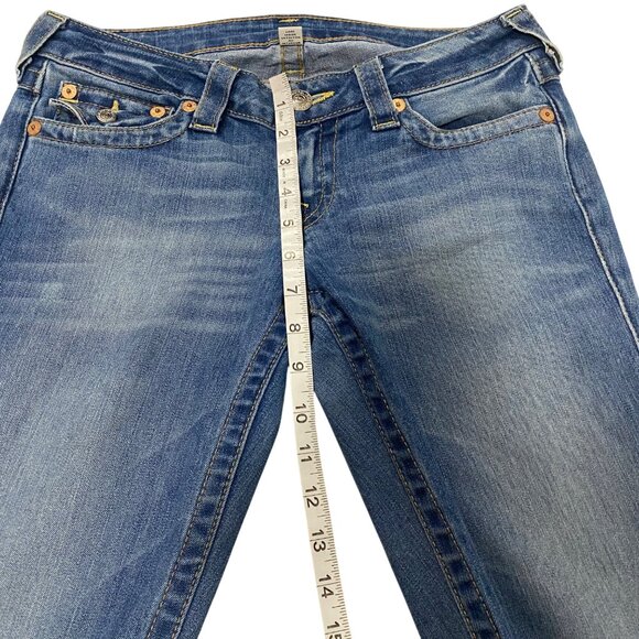 True Religion Straight Leg Jeans Low Rise Size 27 - Picture 13 of 14